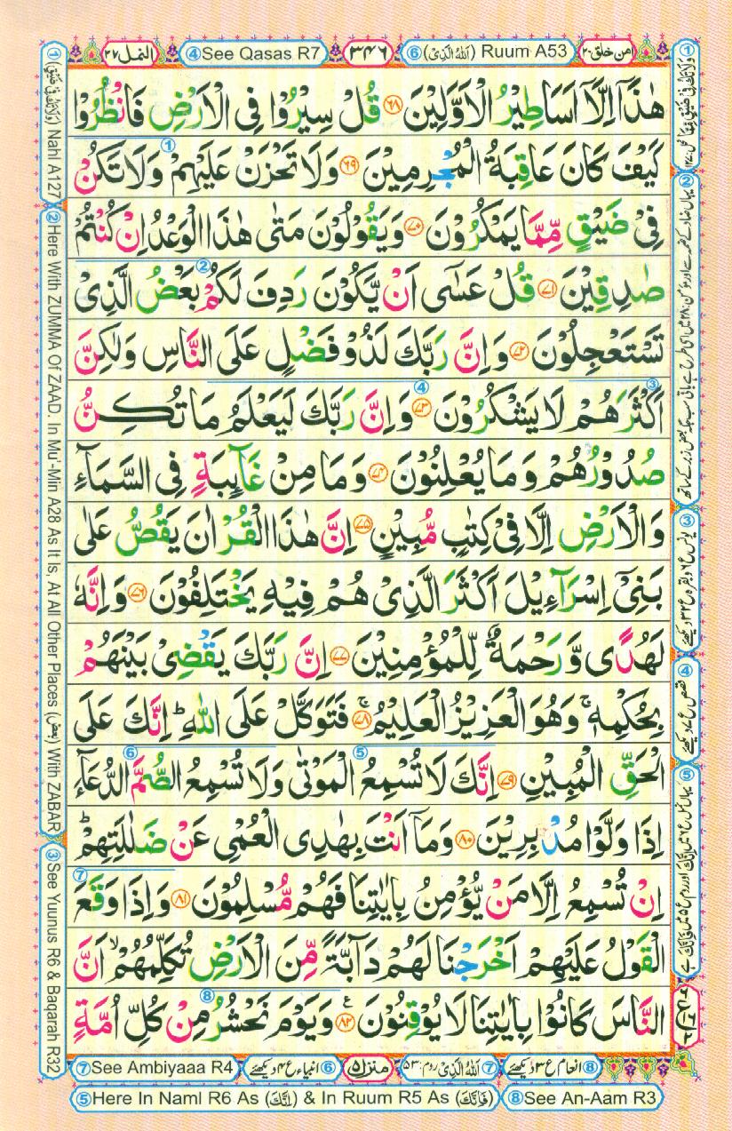 Read Al-Quran, Part / Chapter / Siparah 20 Page 346