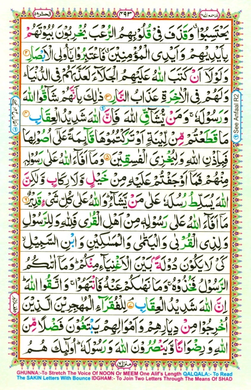 Read Al-Quran, Part / Chapter / Siparah 28 Page 493