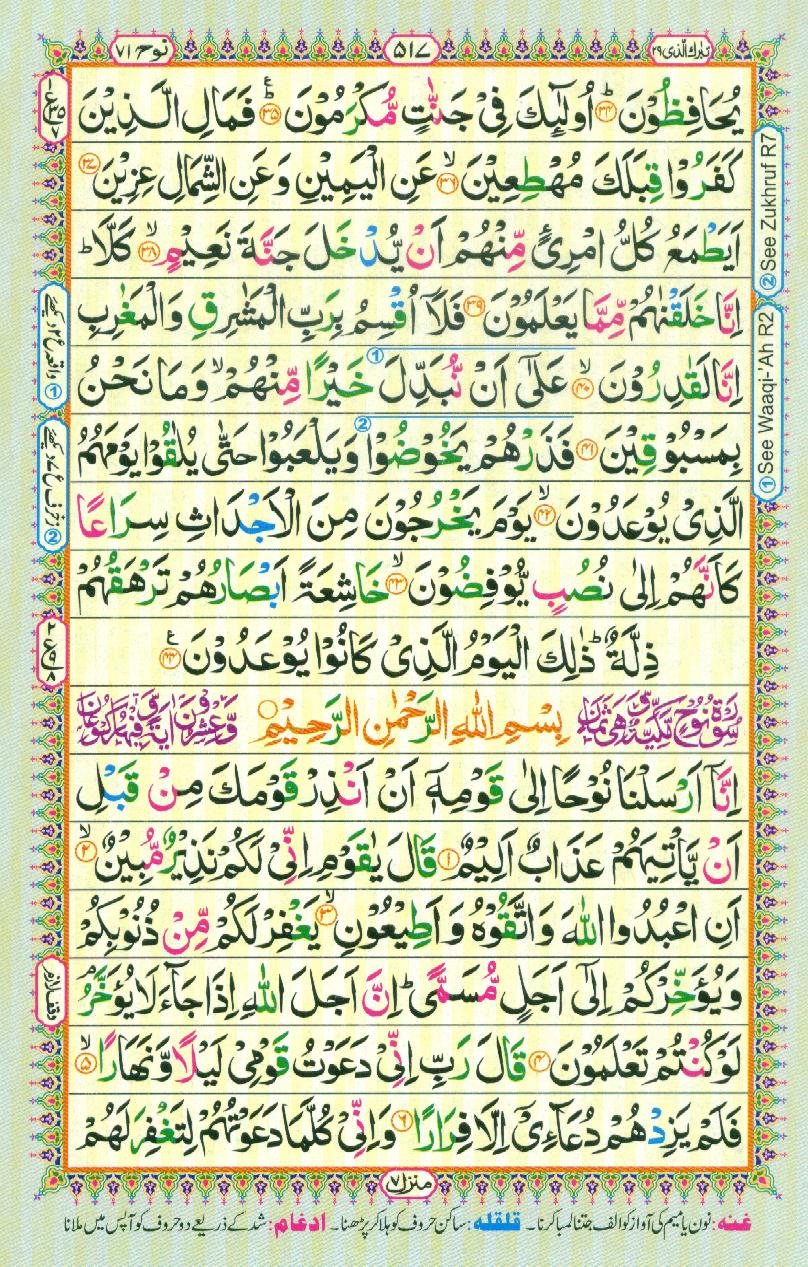 Read Al-Quran, Part / Chapter / Siparah 29 Page 517