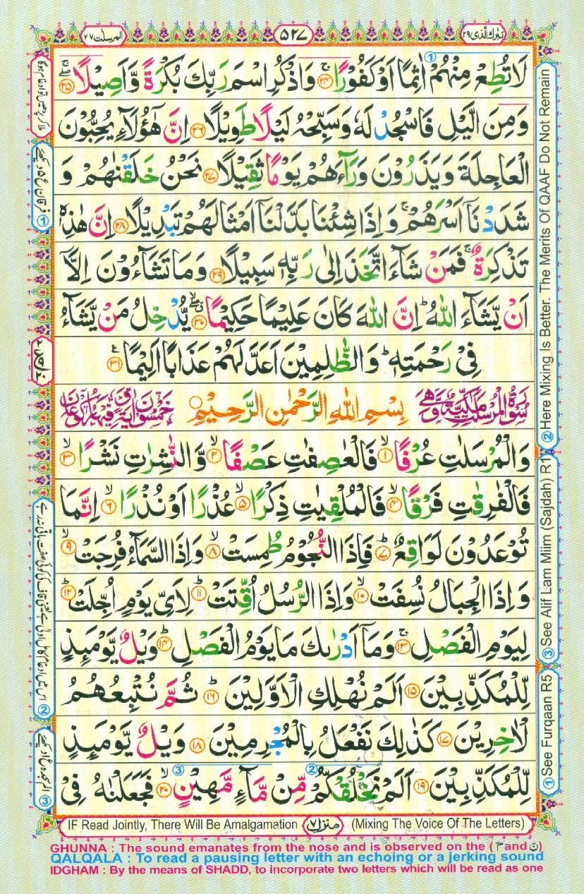 Read Al-Quran, Part / Chapter / Siparah 29 Page 527