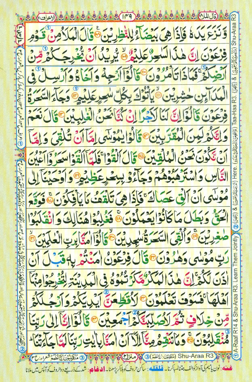 Read Al-Quran, Part / Chapter / Siparah 9 Page 149