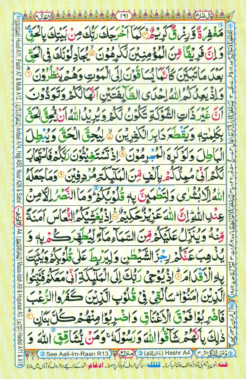 Read Al-Quran, Part / Chapter / Siparah 9 Page 161