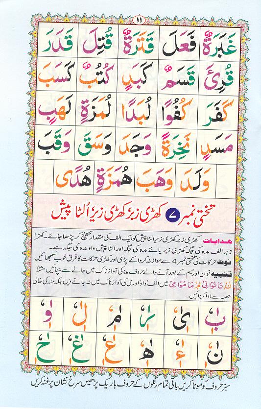 Noorani Qaidah Page Number 11