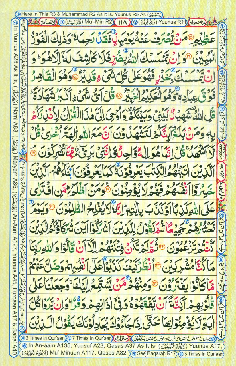 Read Al-Quran, Part / Chapter / Siparah 7 Page 118