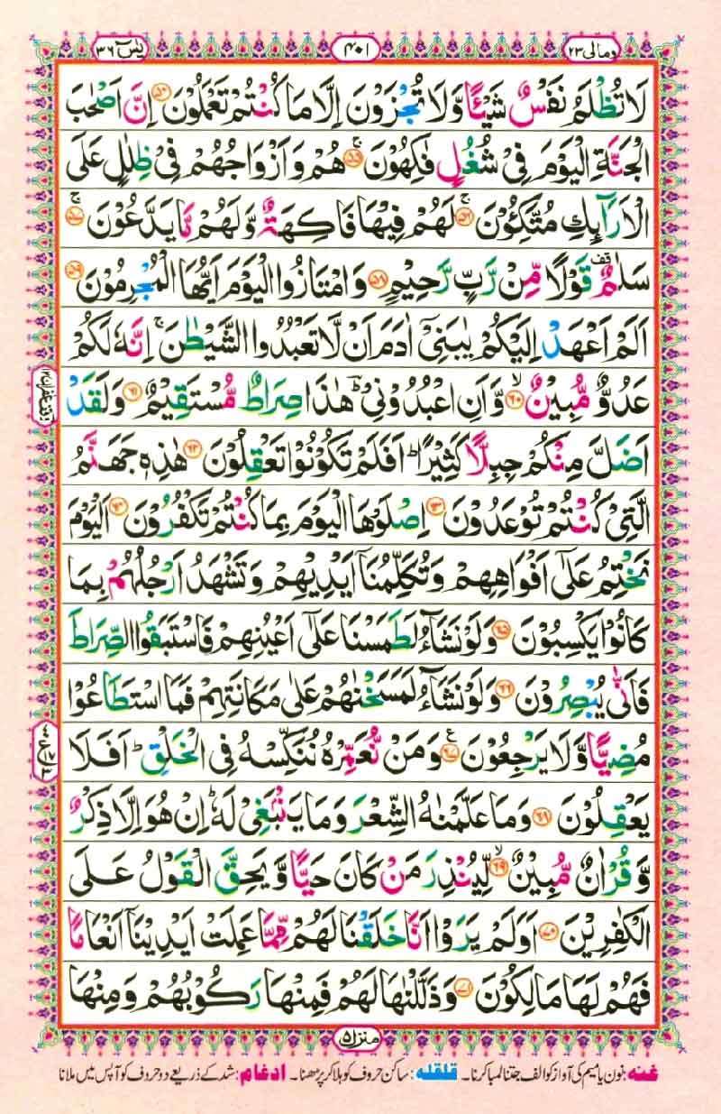 Learning To Read The Yaseen Surah With Tajweed