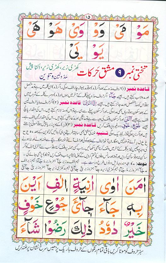 Noorani Qaidah Page Number 15